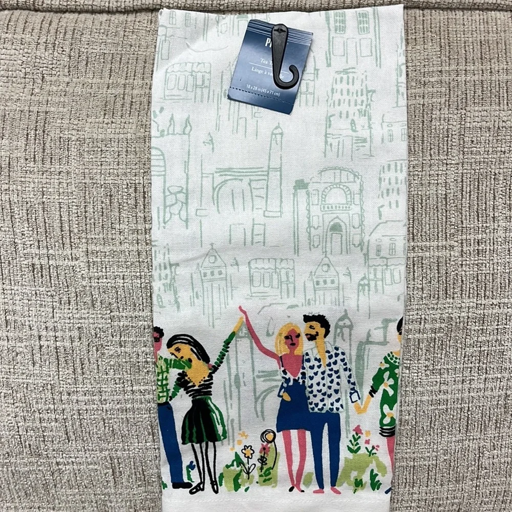 Pier 1 tea towel and Grove kitchen towel